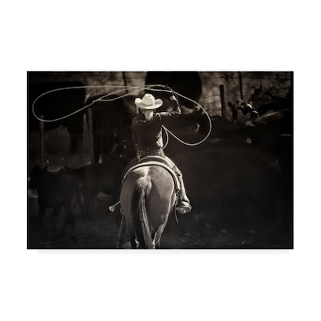 Lisa Dearing 'American Cowgirl' Canvas Art,16x24
